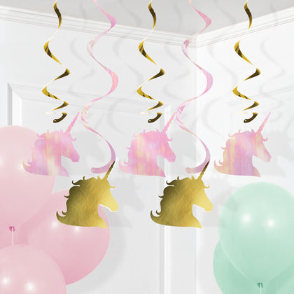 Unicorn Birthday Swirl Decorations | Kid's Birthday