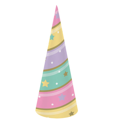 Unicorn Sparkle Birthday Horn Hat 8ct | Kid's Birthday