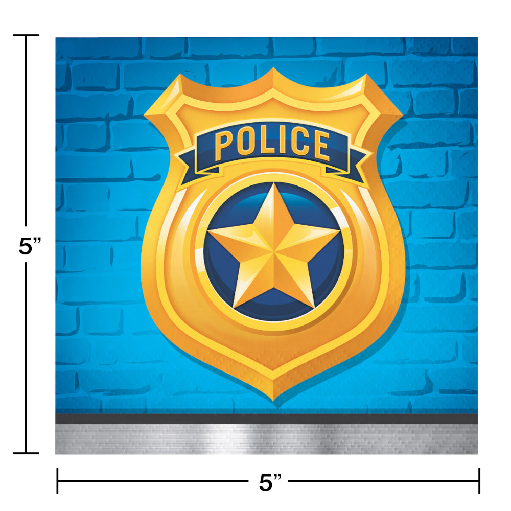Police Beverage Napkins 16ct | Kid's Birthday