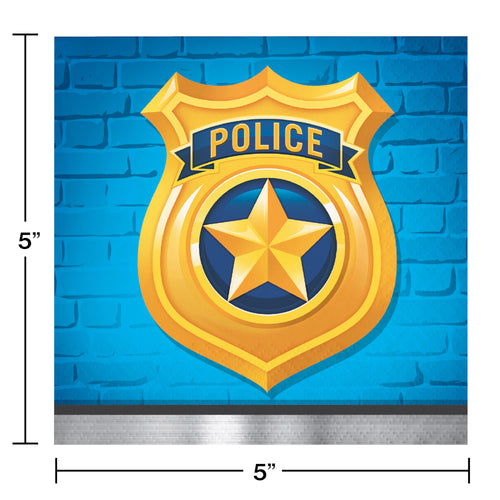 Police Beverage Napkins 16ct | Kid's Birthday