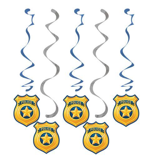 Police Swirl Decorations | Kid's Birthday