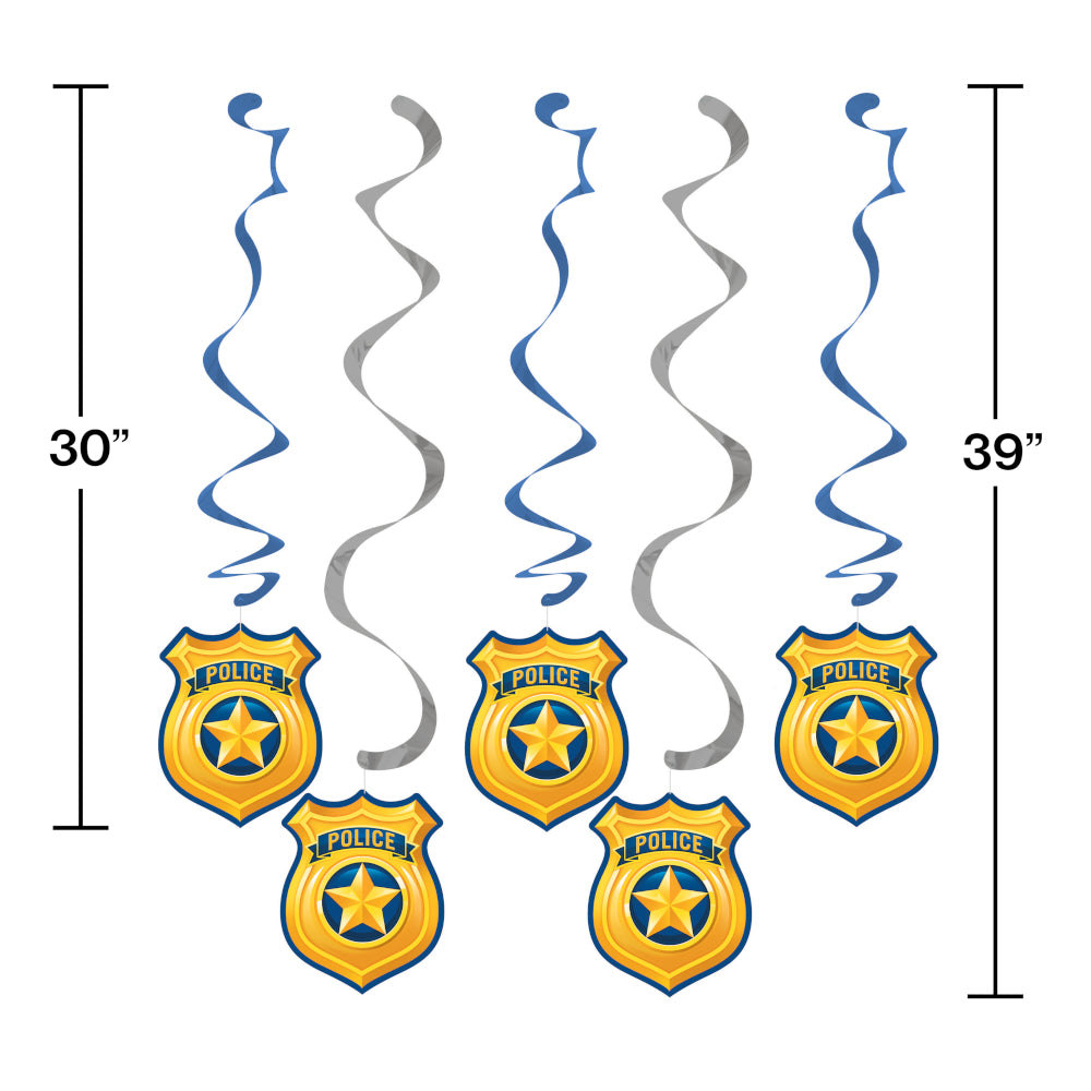 Police Swirl Decorations | Kid's Birthday