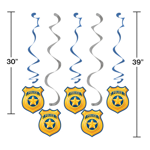Police Swirl Decorations | Kid's Birthday