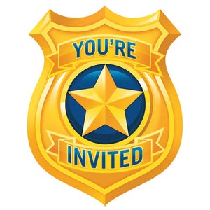 Police Postcard Invitations 8ct | Kid's Birthday
