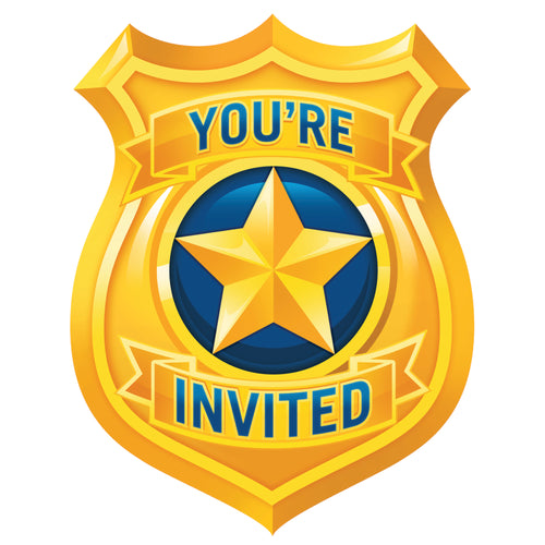 Police Postcard Invitations 8ct | Kid's Birthday