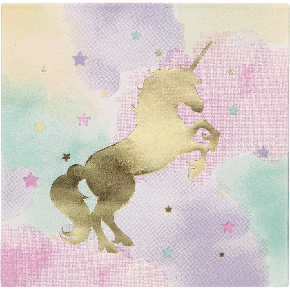 Unicorn Sparkle Birthday Lunch Napkin 16ct