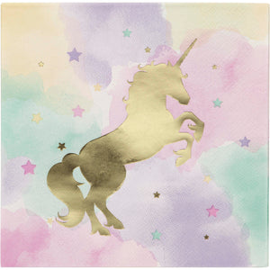 Unicorn Sparkle Birthday Lunch Napkin 16ct
