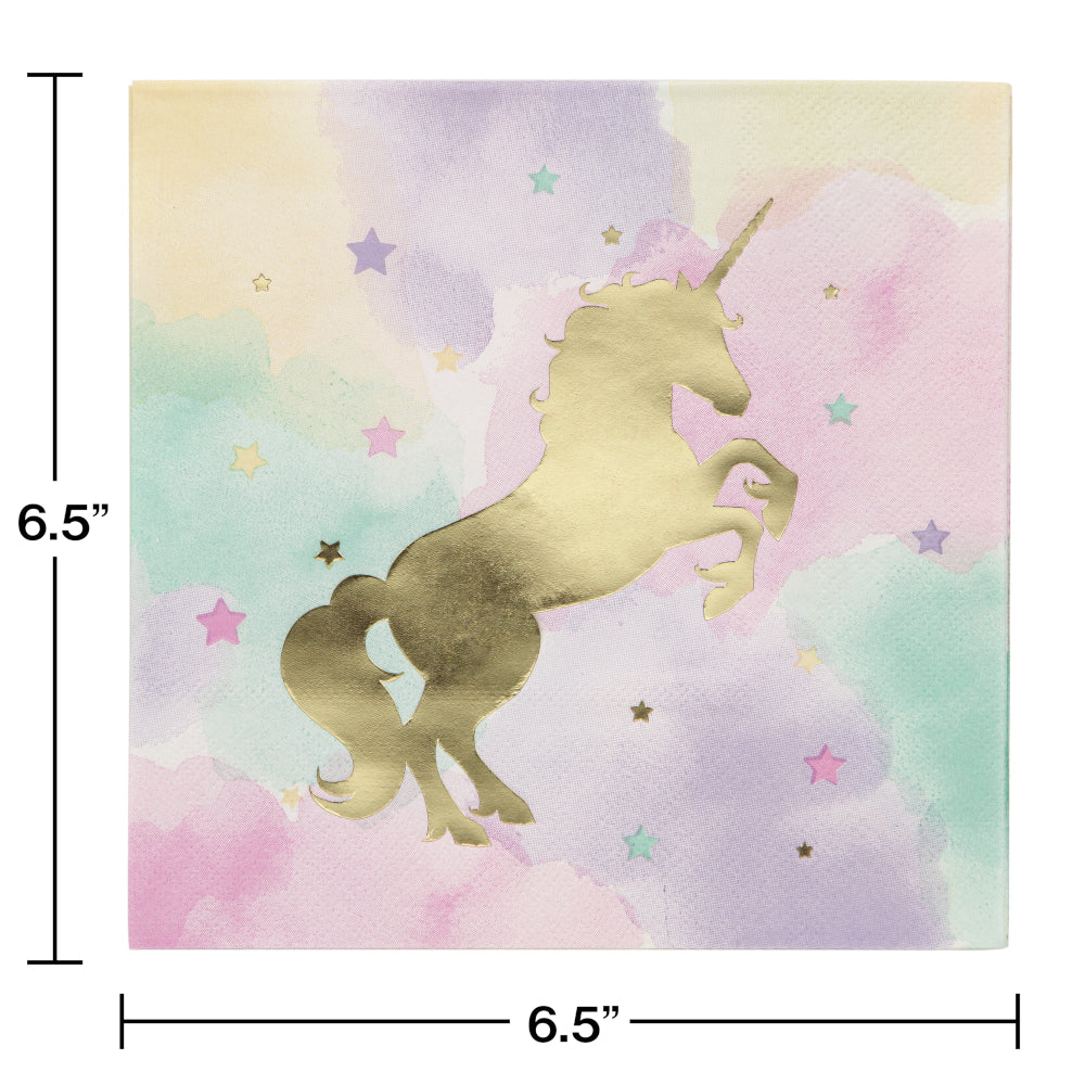 Unicorn Sparkle Birthday Lunch Napkin 16ct