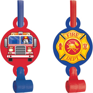 Firetruck Blowouts 8ct | Kid's Birthday