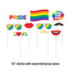 Rainbow Pride Photo Props 10pc | Pride