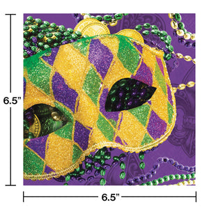 Mardi Gras Masks Luncheon Napkins | Mardi Gras