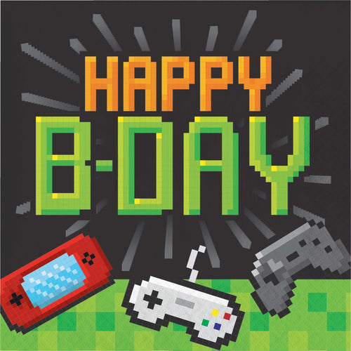 Gaming Luncheon Napkins 16ct  | Kid's Birthday