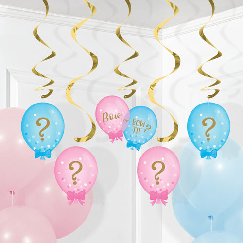 Gender Reveal Dangler Decorations | Baby Shower