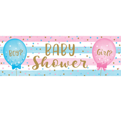Gender Reveal Balloons Banner | Baby Shower