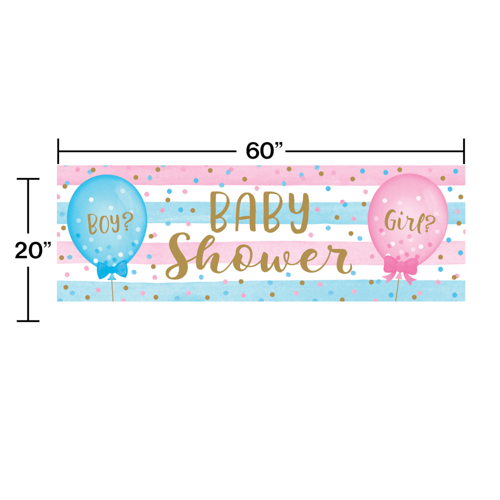 Gender Reveal Balloons Banner | Baby Shower
