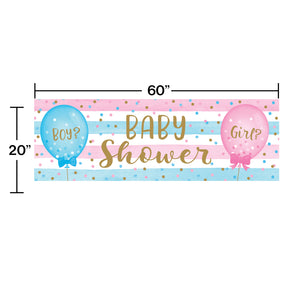 Gender Reveal Balloons Banner | Baby Shower