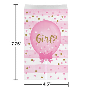 Gender Reveal Balloons Treat Bags | Baby Shower