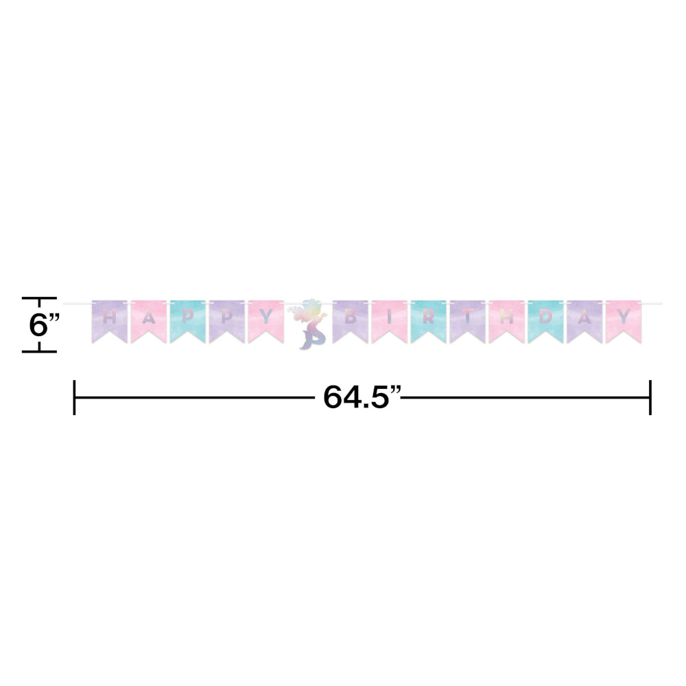 Mermaid Shine Ribbon Banner | Kid's Birthday