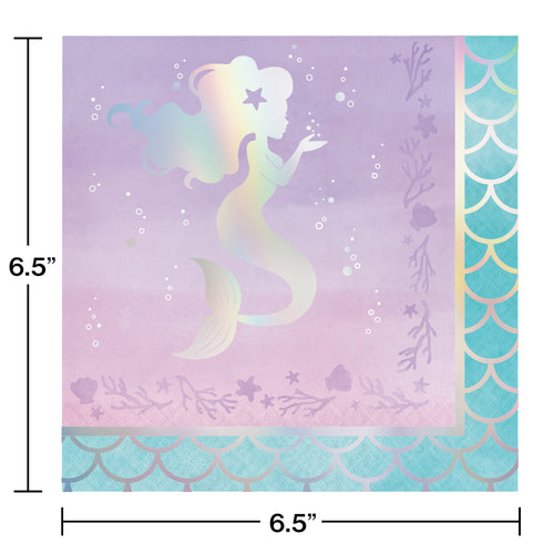 Mermaid Shine Luncheon Napkins 16ct | Kid's Birthday