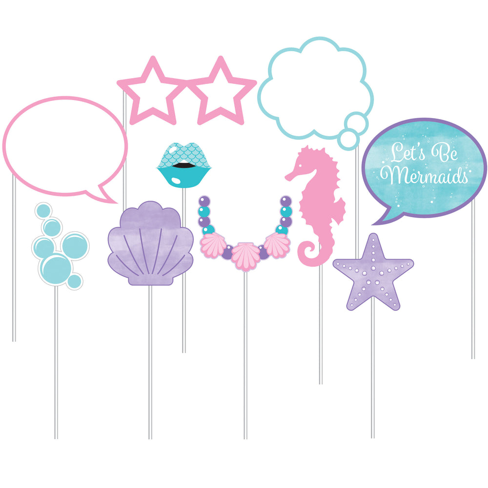 Mermaid Shine Photo Booth Props | Kid's Birthday