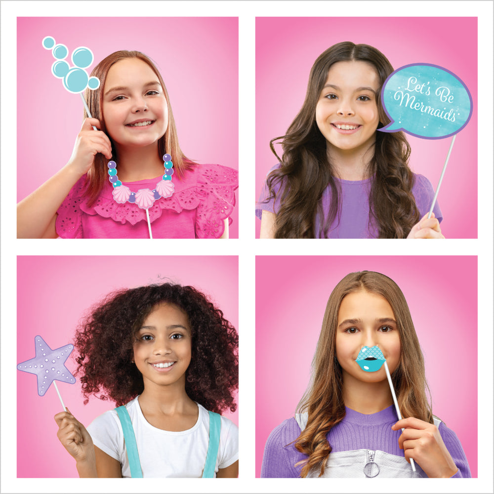 Mermaid Shine Photo Booth Props | Kid's Birthday