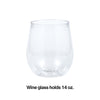 Plastic Wine Glasses 4ct | Catering