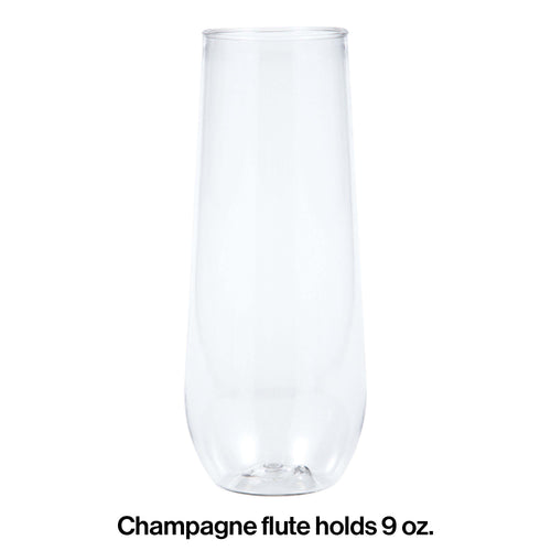 Plastic Champagne Flutes 4ct | Catering