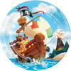 Pirate 9in Paper Dinner Plates 8ct | Kid's Birthday