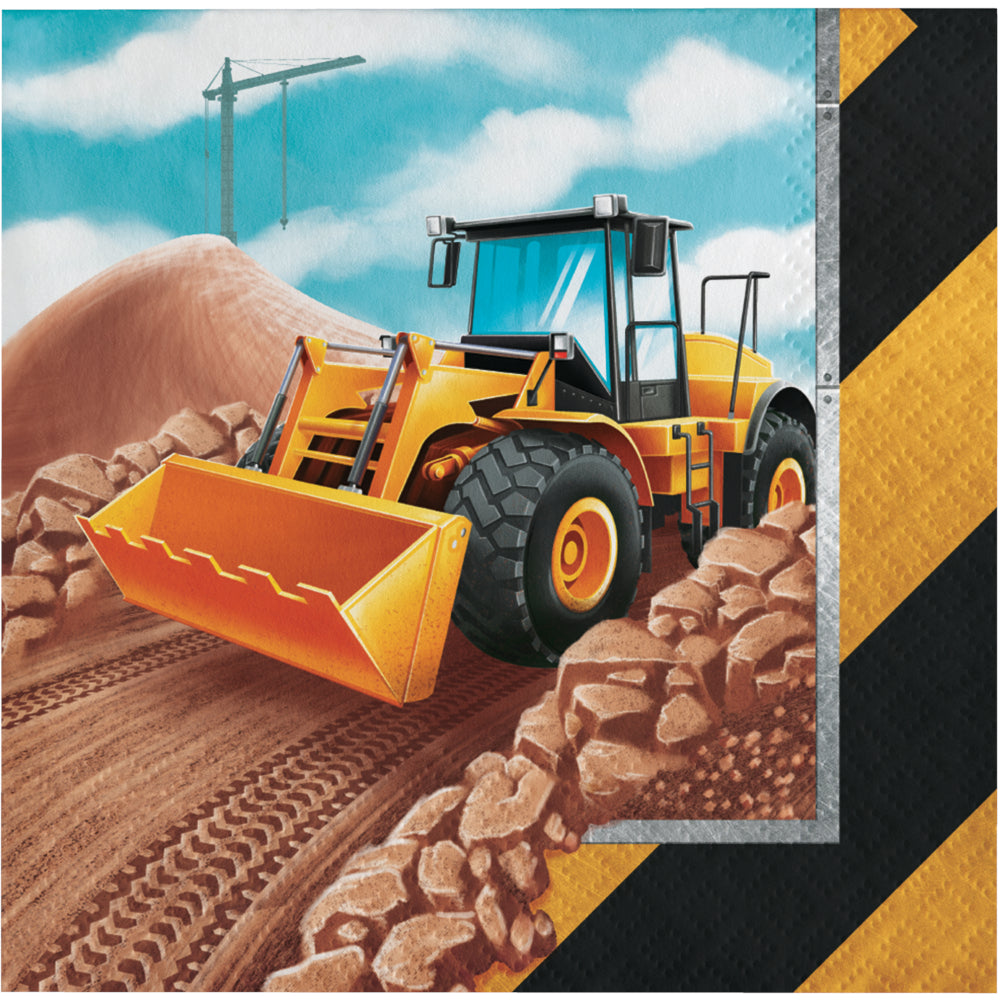 Construction Beverage Napkins 16ct | Kid's Birthday