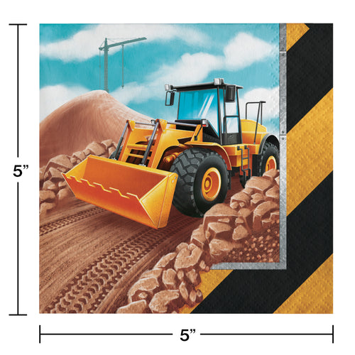 Construction Beverage Napkins 16ct | Kid's Birthday