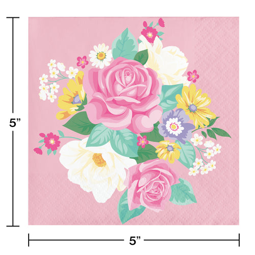 Floral Tea Party Beverage Napkins | General Entertaining