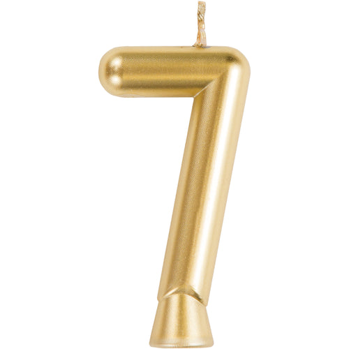 Gold Numeral 7 Birthday Candle | Candles
