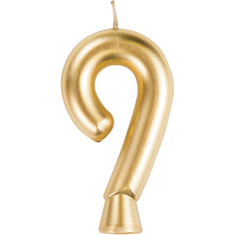 Gold Numeral 9 Birthday Candle | Candles