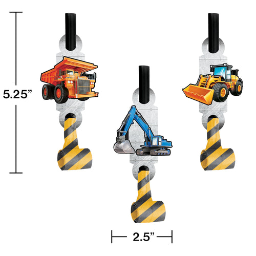 Construction Blowouts 8ct | Kid's Birthday