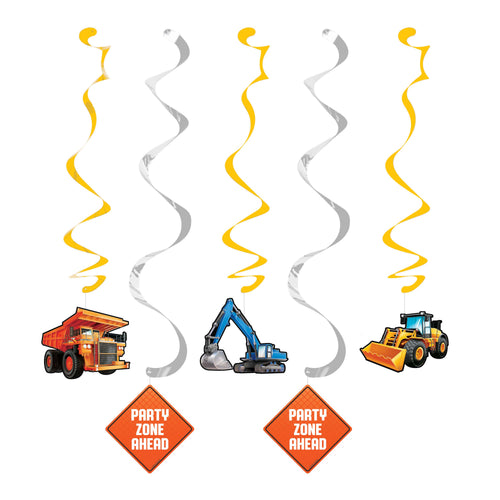 Construction Swirl Decorations | Kid's Birthday