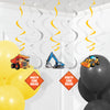 Construction Swirl Decorations | Kid's Birthday