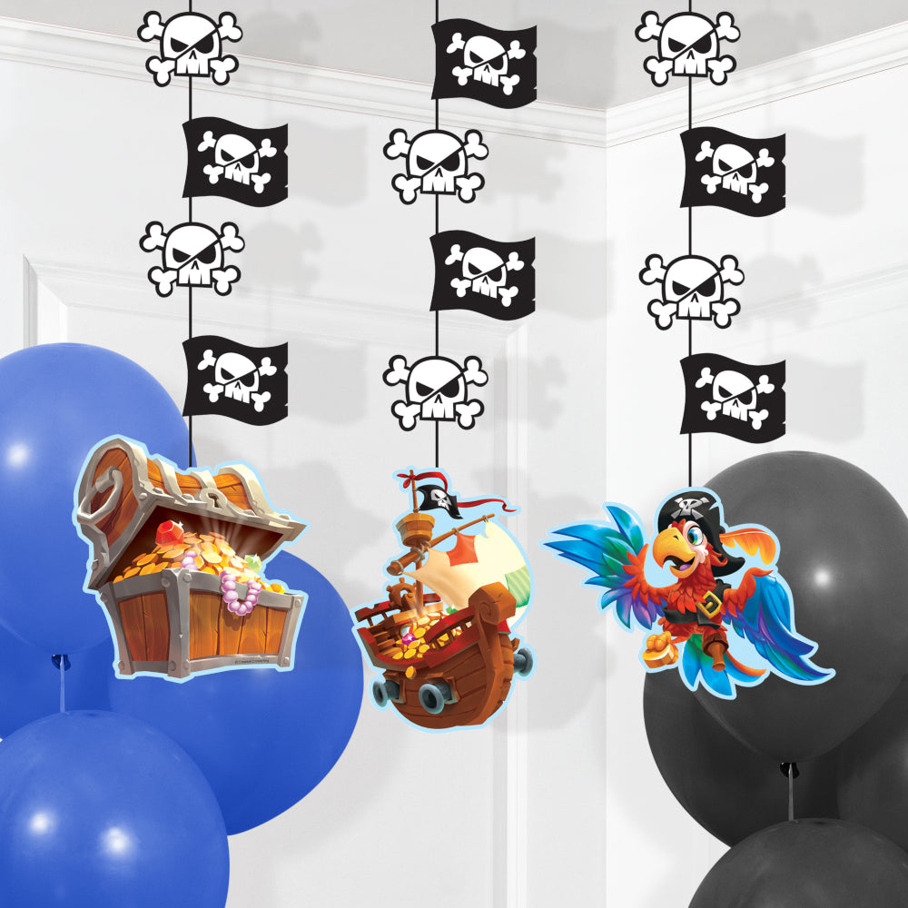 Pirate Hanging Cutout Decorations | Kid's Birthday