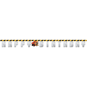 Construction Jumbo Jointed Banner Streamer | Kid's Birthday