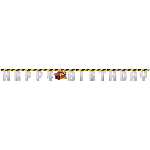 Construction Jumbo Jointed Banner Streamer | Kid's Birthday