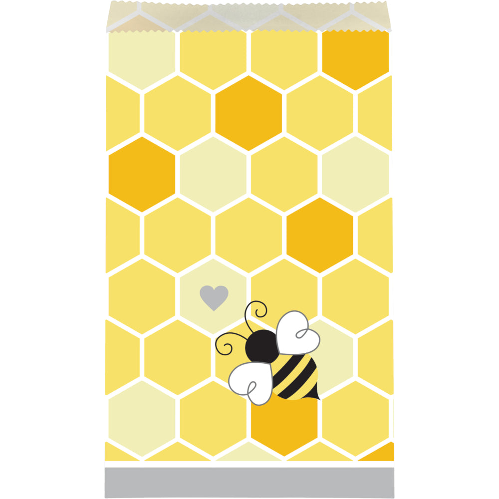 Bumblebee Paper Treat Bags 8ct  | Baby Shower