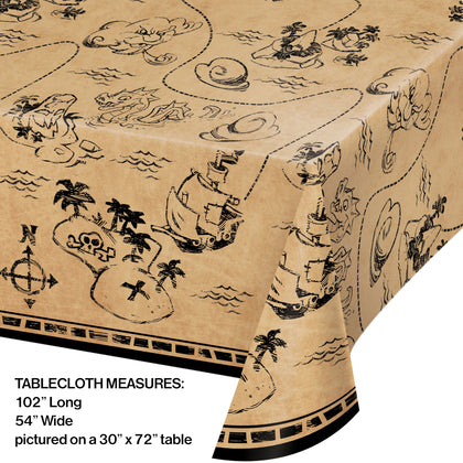Pirate Treasure Map Table Cover | Kid's Birthday