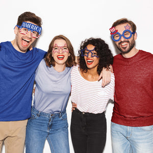 Patriotic Printed Paper Glasses | Patriotic