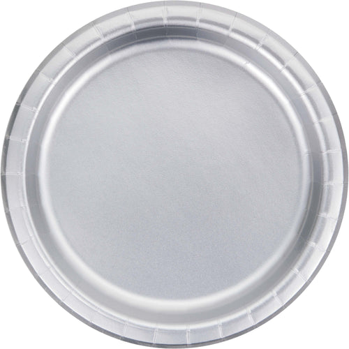 Metallic Silver Cake Plates 8ct | General Entertaining