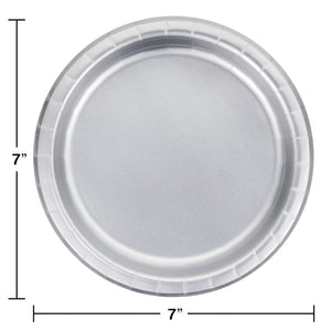 Metallic Silver Cake Plates 8ct | General Entertaining