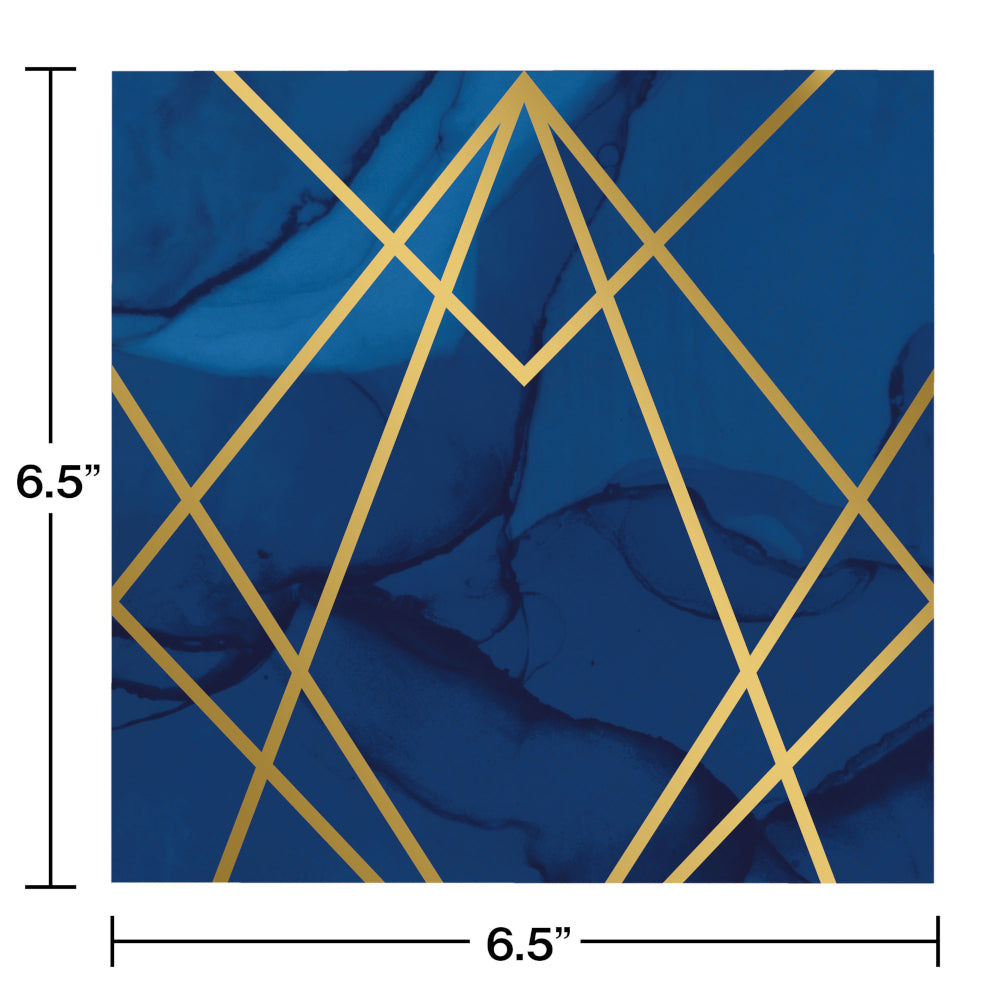 Navy & Gold Luncheon Napkins 16 | General Entertaining