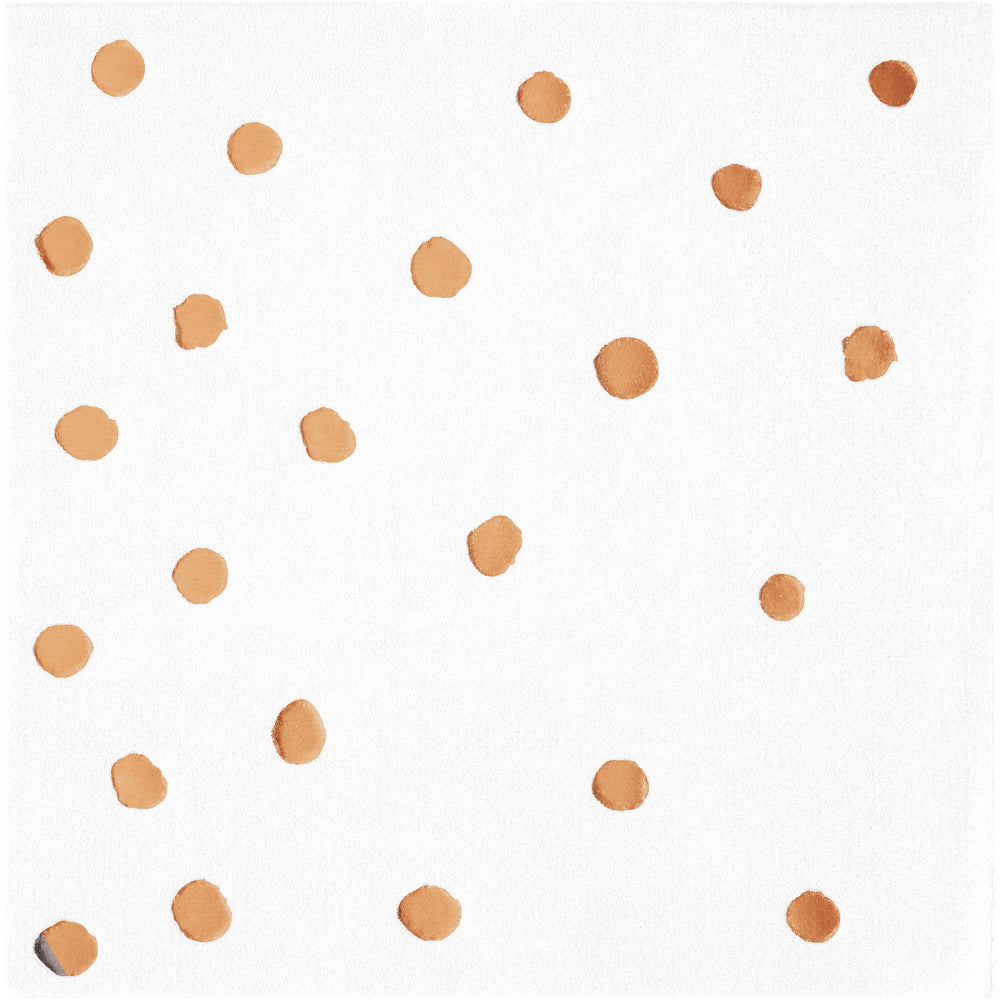 Rose Gold Foil Dot Beverage Napkins 16ct | General Entertaining
