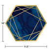 Navy & Gold 10in Plates 8ct | General Entertaining