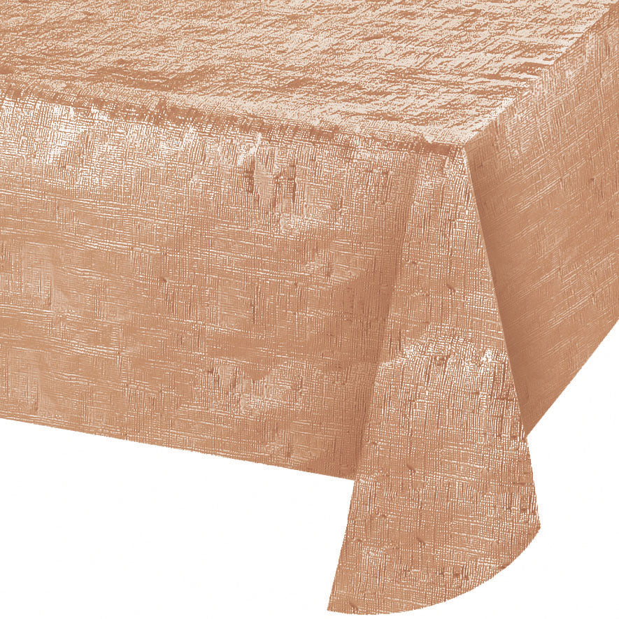 Metallic Rose Gold Table Cover | General Entertaining