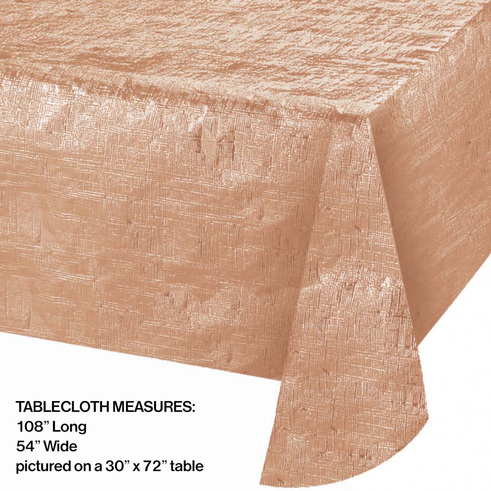 Metallic Rose Gold Table Cover | General Entertaining