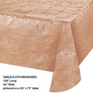 Metallic Rose Gold Table Cover | General Entertaining